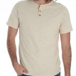 1897 Slub Henley Shirt for Men in Sand